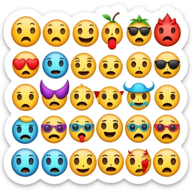 Freaky emojis  sticker