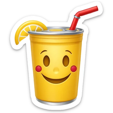 Smiley Emoji with redbull sticker