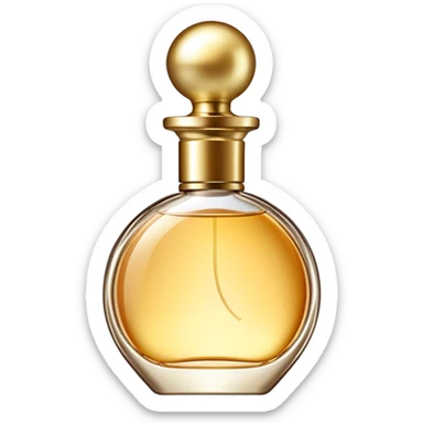 Esthetic light gold perfume  sticker
