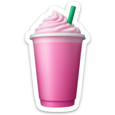 Pink Starbucks drink sticker