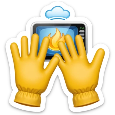 MICROWAVE GLOVES sticker