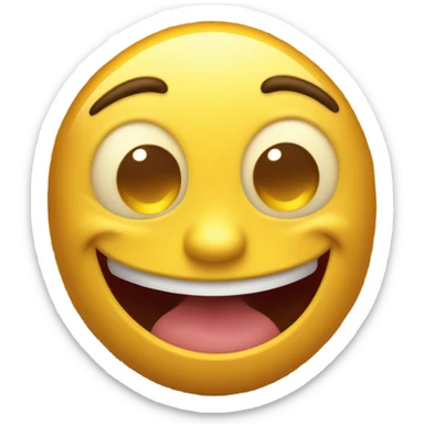 Yellow smiling emoji vomiting honey sticker