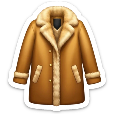A luxurious fur coat sticker