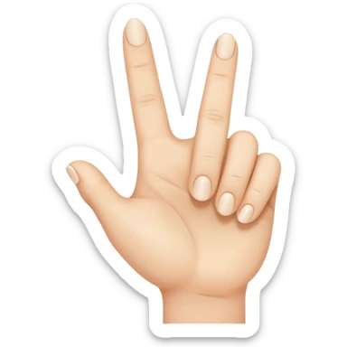 Fingering emoji sticker