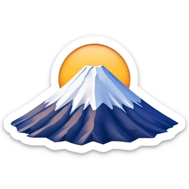 mount fuji, no frame sticker