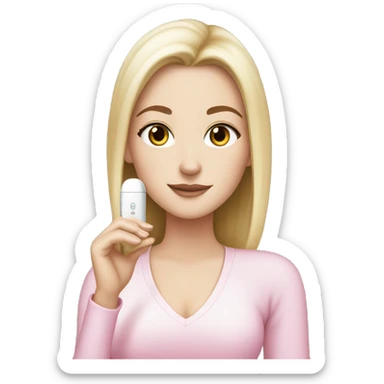 white girl pink iqos sticker