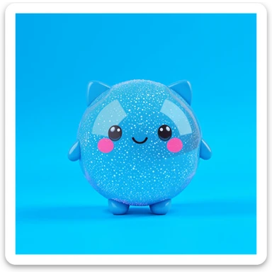 cute and shiny object, no background sticker