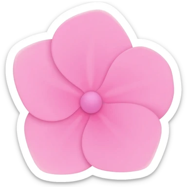 Pink hydrangea symbolises love sticker