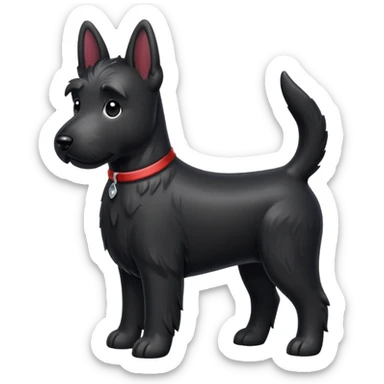 Scottie dog emoji sticker