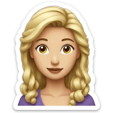 Une jolie femme sticker