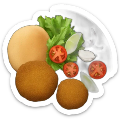 Falafel Plate sticker