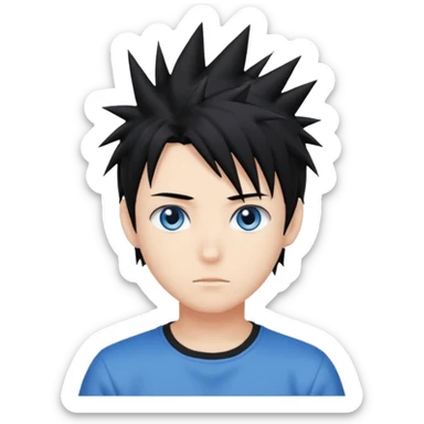Anime boy sticker