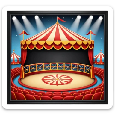 circus performance arena sticker