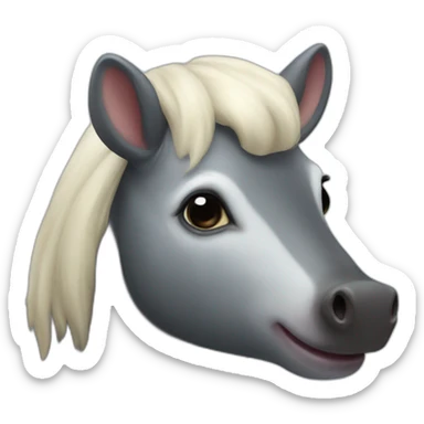 tapir unicorn sticker