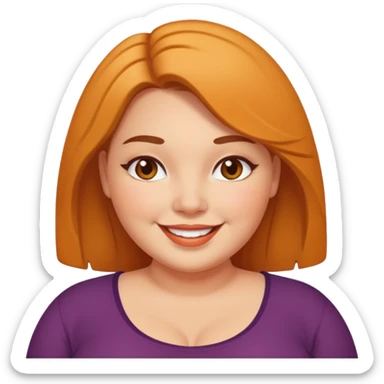 plus size woman sticker