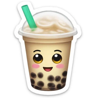 Bubble tea sticker