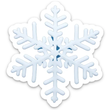 Snowflake sticker