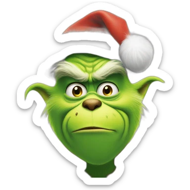 Grinch Noel sticker