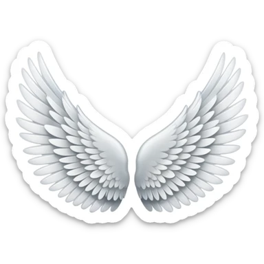 Angel wing sticker