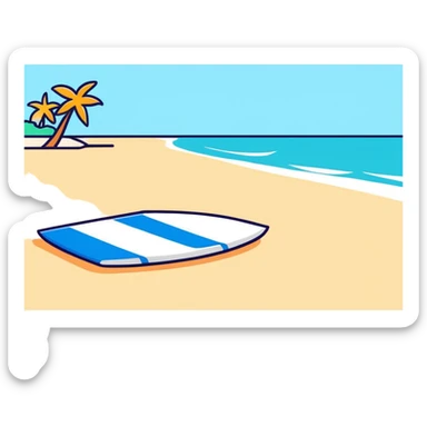 family on vacation at the beach sticker