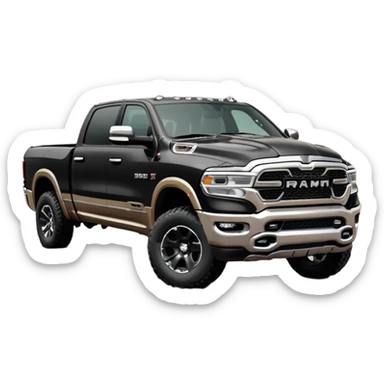 2020 Dodge Ram Ourdoorsman Black sticker