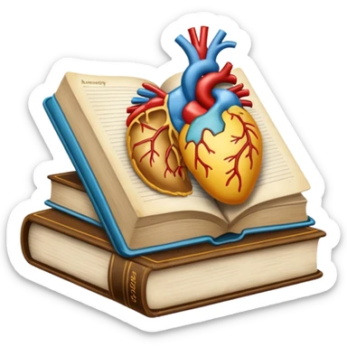  Anatomy books sticker