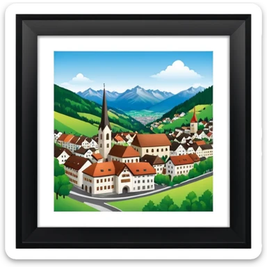 Canton st Gallen Switzerland sticker