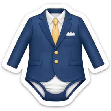 Give me a diaper and a small suit  sticker