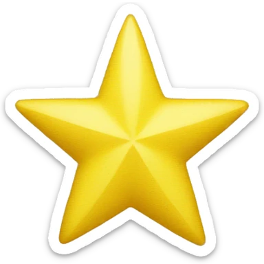 Yellow Star  sticker