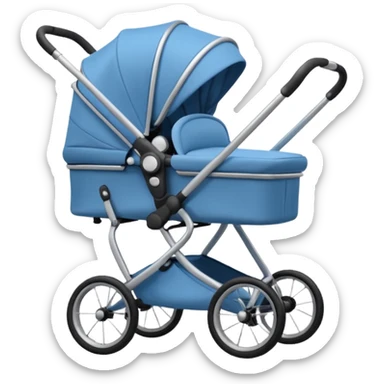 baby stroller not too detailed, simple  sticker