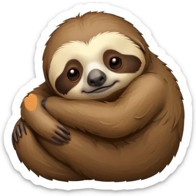 Sleepy sloth sticker