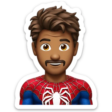 Actor Vijay in Spiderman costume sticker