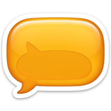 chat bubble iOS style (flat) sticker