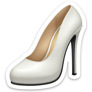 High heels white sticker