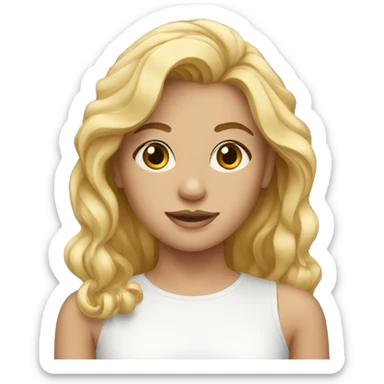 Blonde girl Sophie sticker