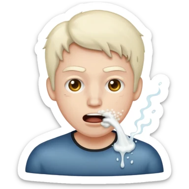 frothing at the mouth sticker