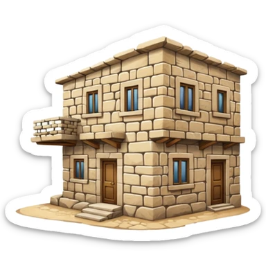 Palestinian old stone home sticker