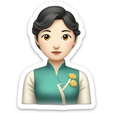 Gao Yi Ning female sticker