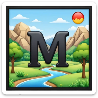 Quiero que esconda la letra M sticker