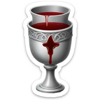gothic chalice with blood sticker