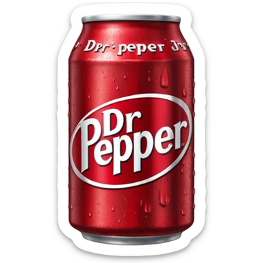Dr pepper can icon sticker