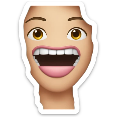 Imaginez un émoticône qui représente la surprise totale - une personne avec la main sur la tête, les yeux grands ouverts et la bouche légèrement ouverte ! sticker