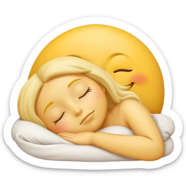 emoji sleeping and dreaminh sticker