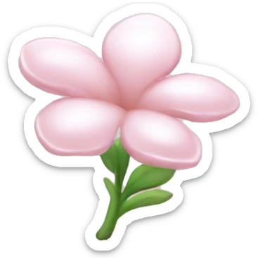 Pearl light pink flower sticker