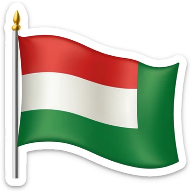 Italian flag with a rad spots and says happy new year  sticker