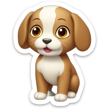 animal mignon qui dit bonjour sticker