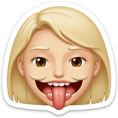 Sexy lip bite  sticker