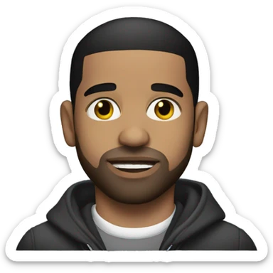 Drake on a late-night drive sticker