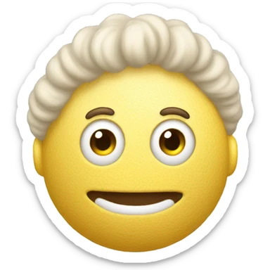 Ovillo de lana, con una aguj sticker