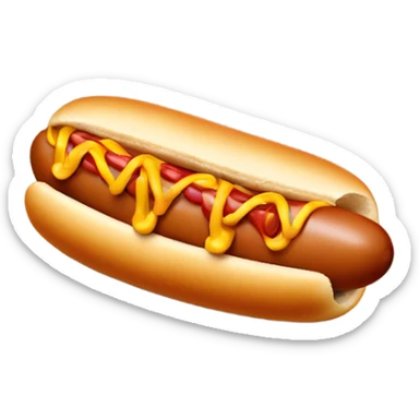 hot dog sticker